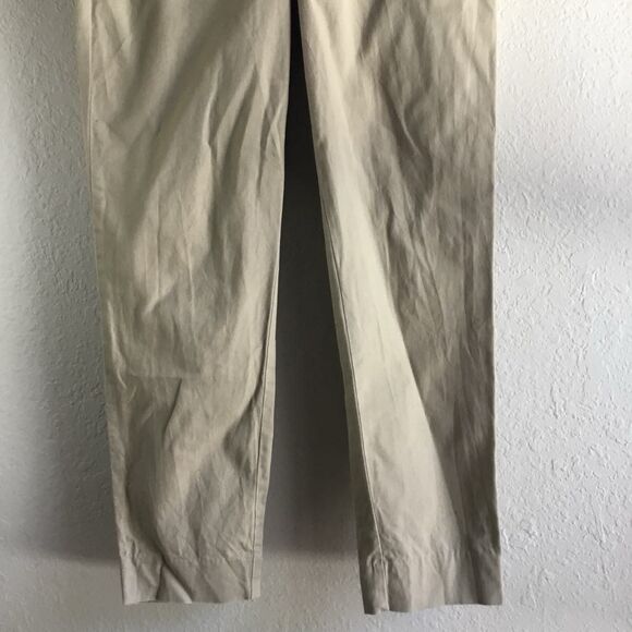 J Crew Mercantile Cotton Blend Minimalist Closet Staple Straight Leg Pants Sz 4 - Picture 3 of 9